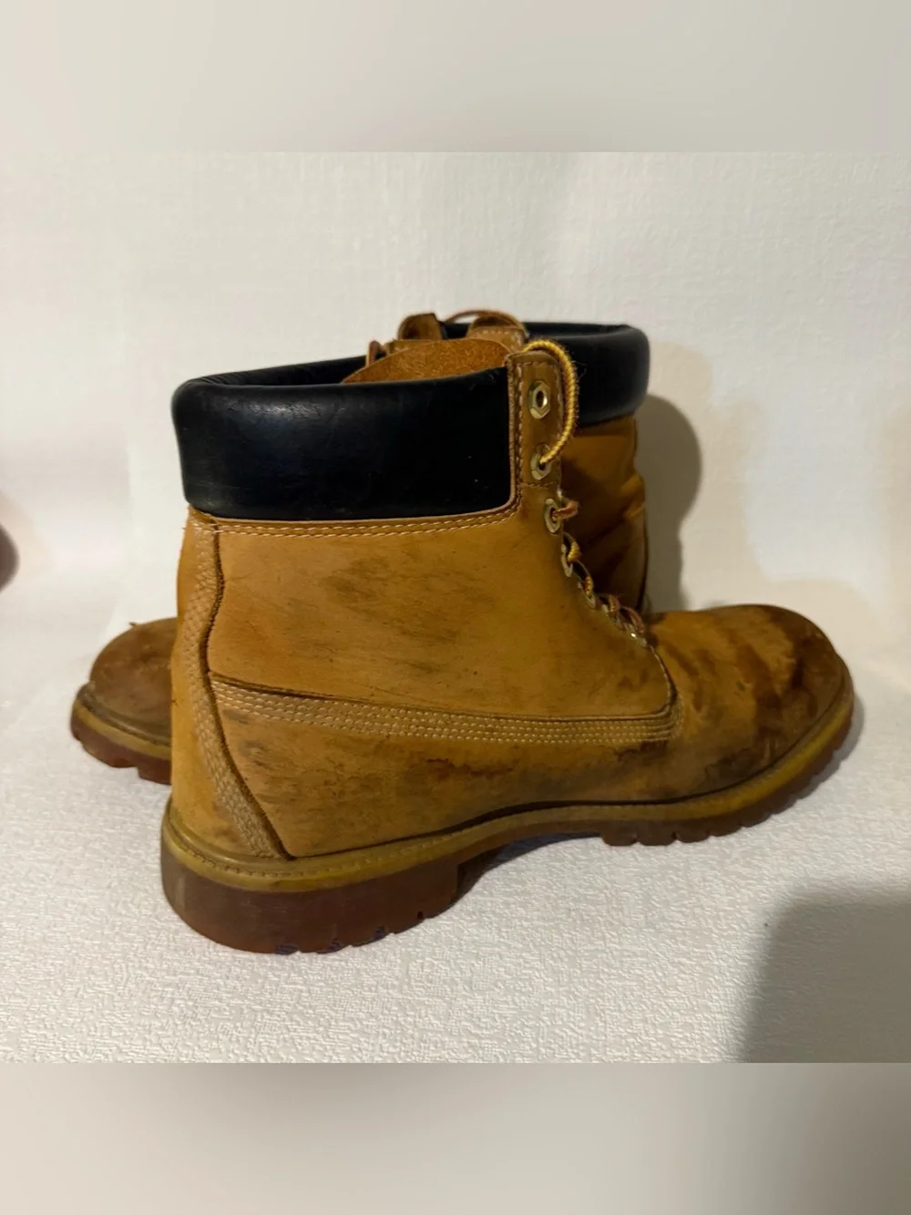 Timberland Premium 6-Inch Waterproof Boots Men’s 12M Wheat Nubuck 10061